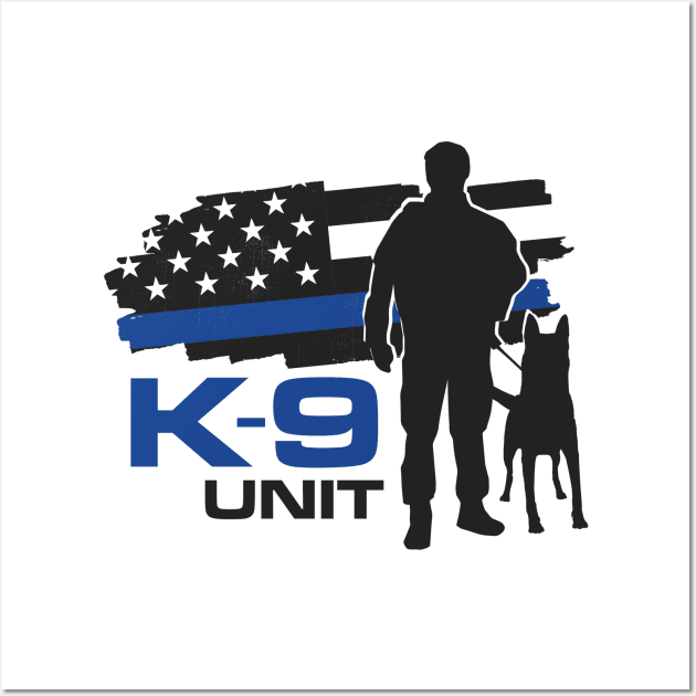 K-9 Unit  -Police Dog Unit- Malinois Wall Art by Nartissima